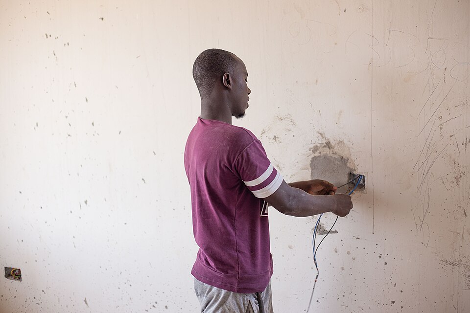 Electrical Wiring service in progress