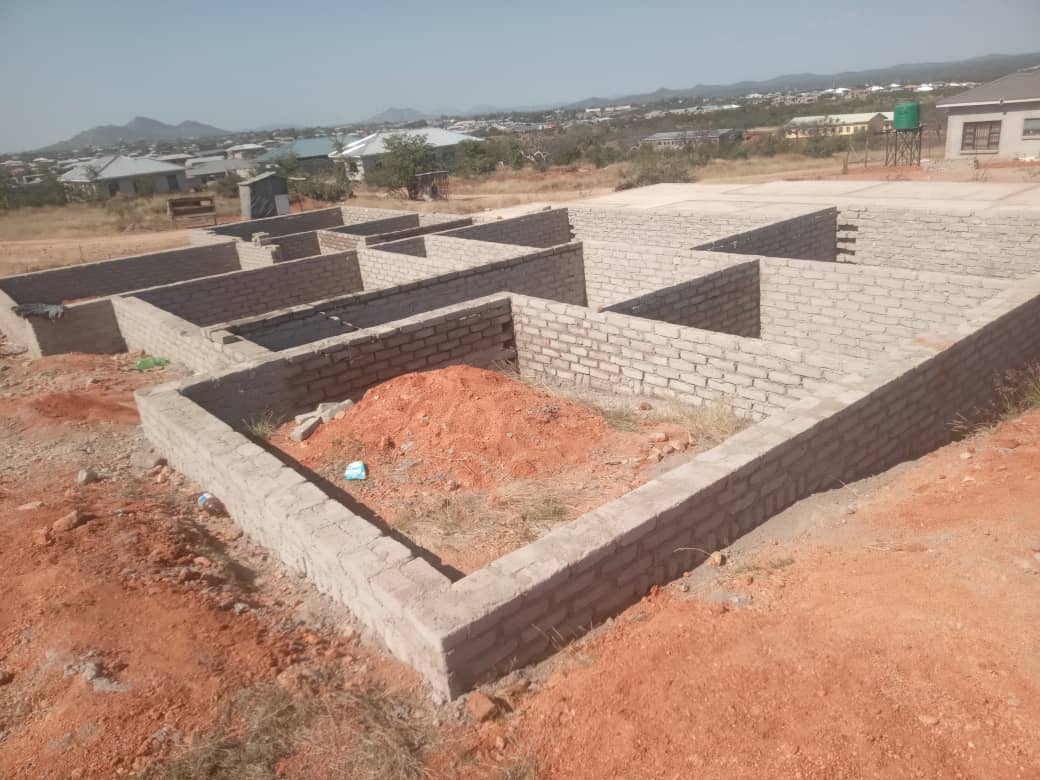 Early brickwork and room layout